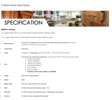 Z-Series Silver Gray Glossy